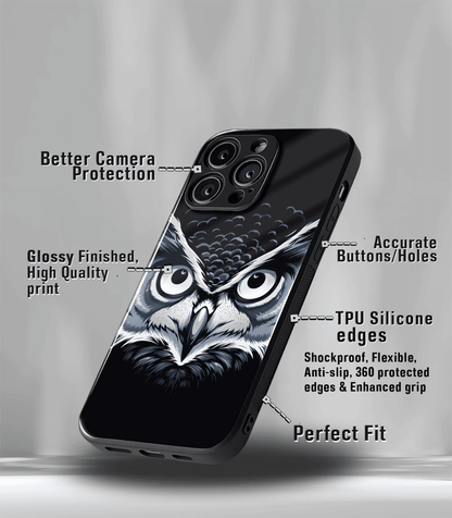The Eagle Face Psych Trippy Premium Glossy Case.