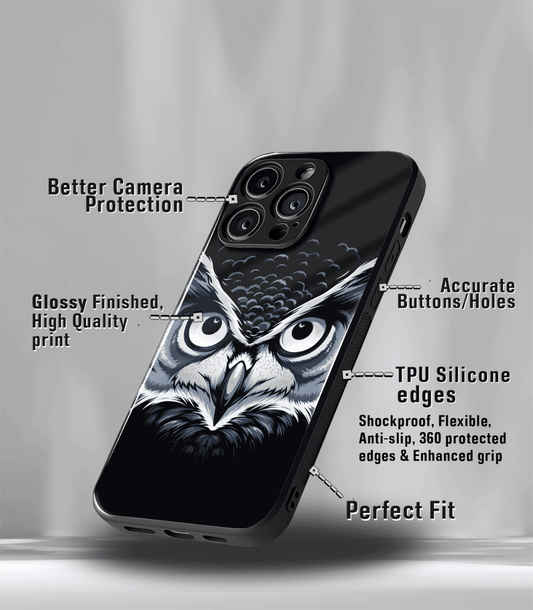 The Eagle Face Psych Trippy Premium Glossy Case.
