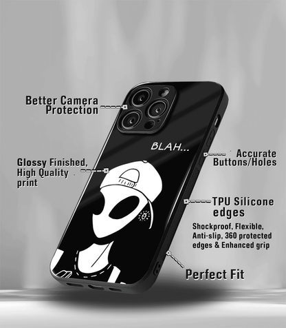 Blah Alien Psych Trippy Premium Glossy Case