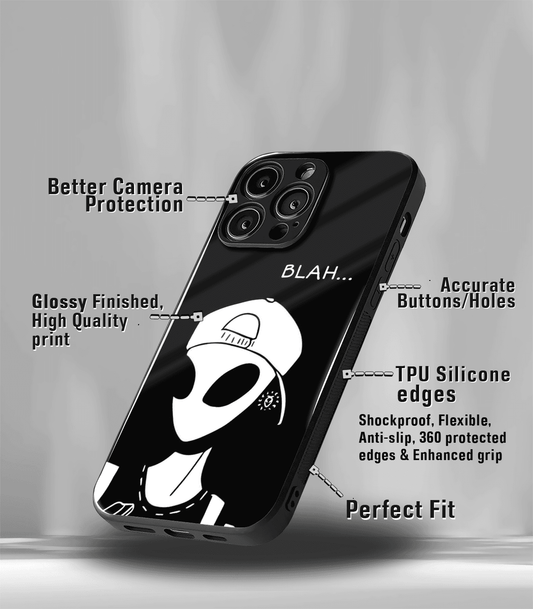 Blah Alien Psych Trippy Premium Glossy Case