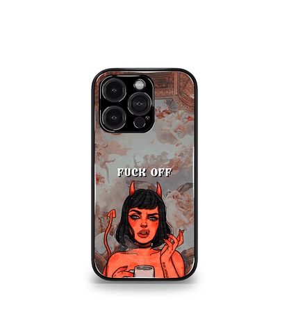 FuckOff Devil Psych Trippy Premium Glossy Case.