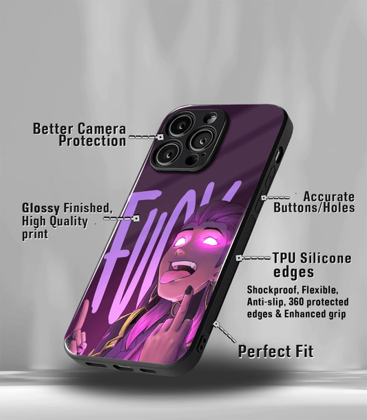 Girly Fuck Psych Trippy Premium Glossy Case.