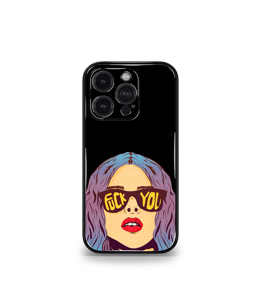 Fuck You face Psych Trippy Premium Glossy Case.