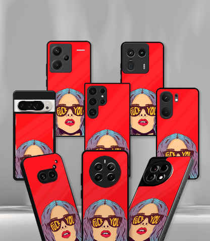 Fuck You Red Psych Trippy Premium Glossy Case.