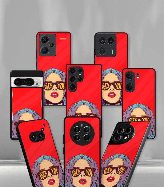 Fuck You Red Psych Trippy Premium Glossy Case.