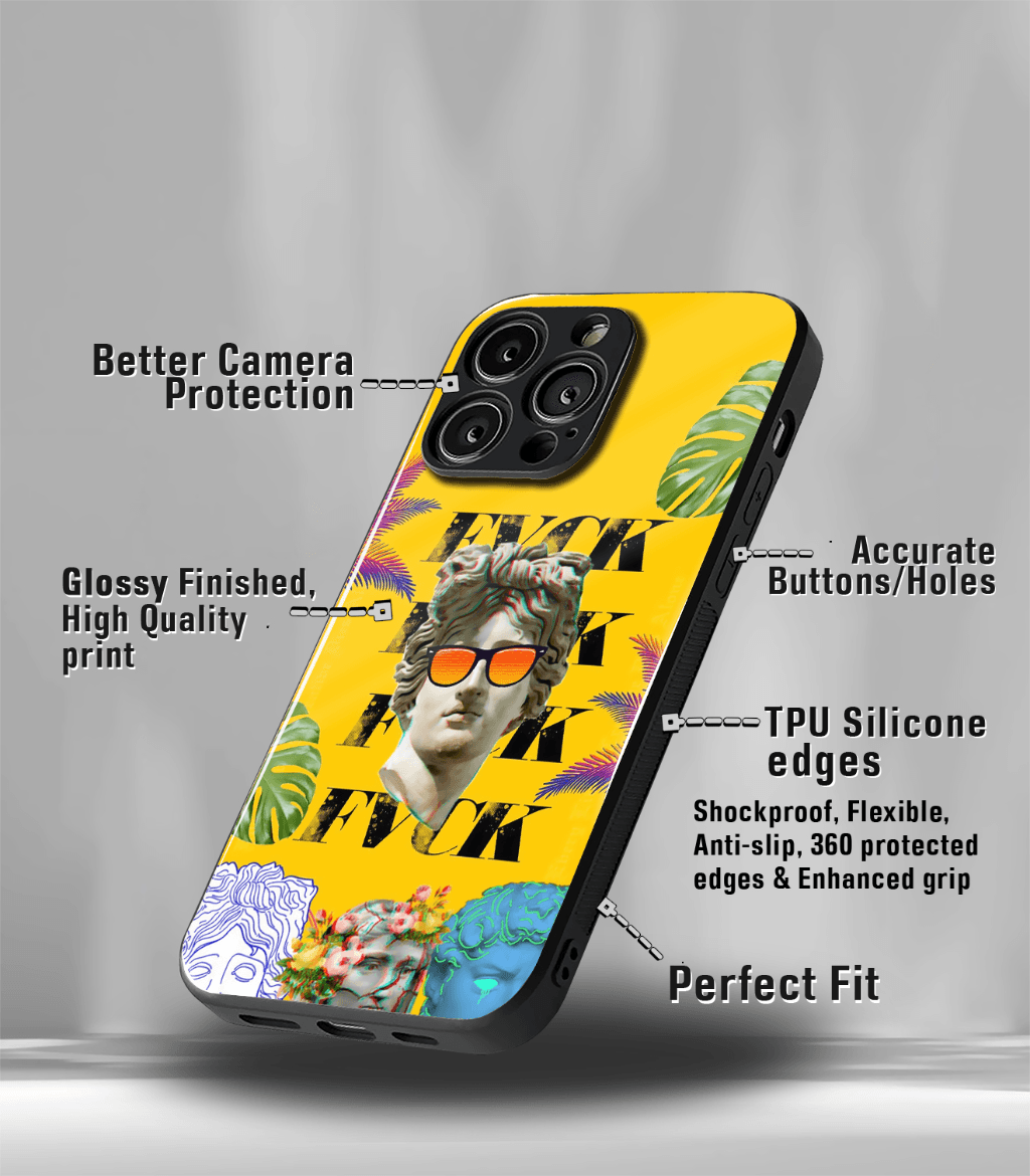 fvck psych trippy premium glossy case.
