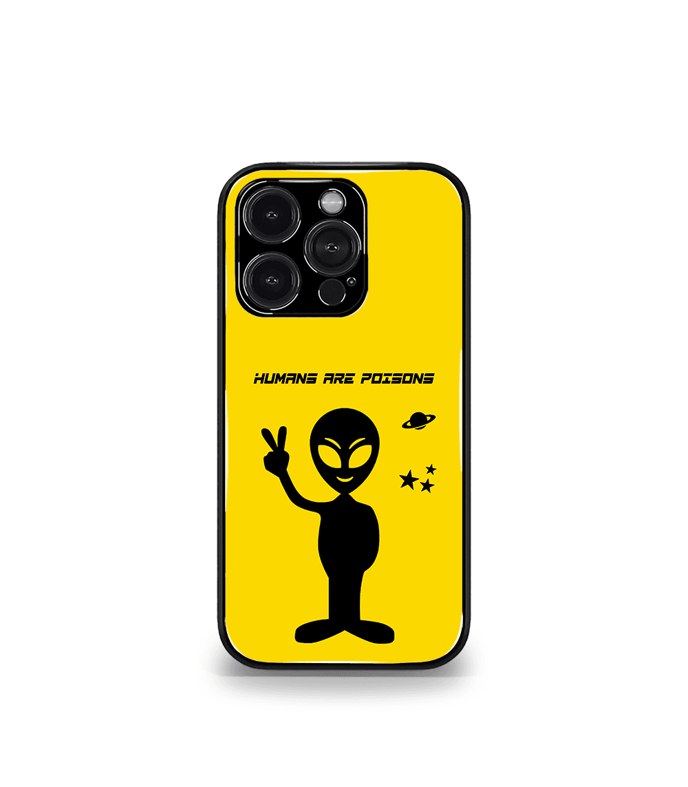 humans are poisonous psych trippy premium glossy case.