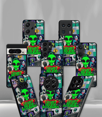 I Don’t Believe in Humans  Psych Trippy Premium Glossy Case.