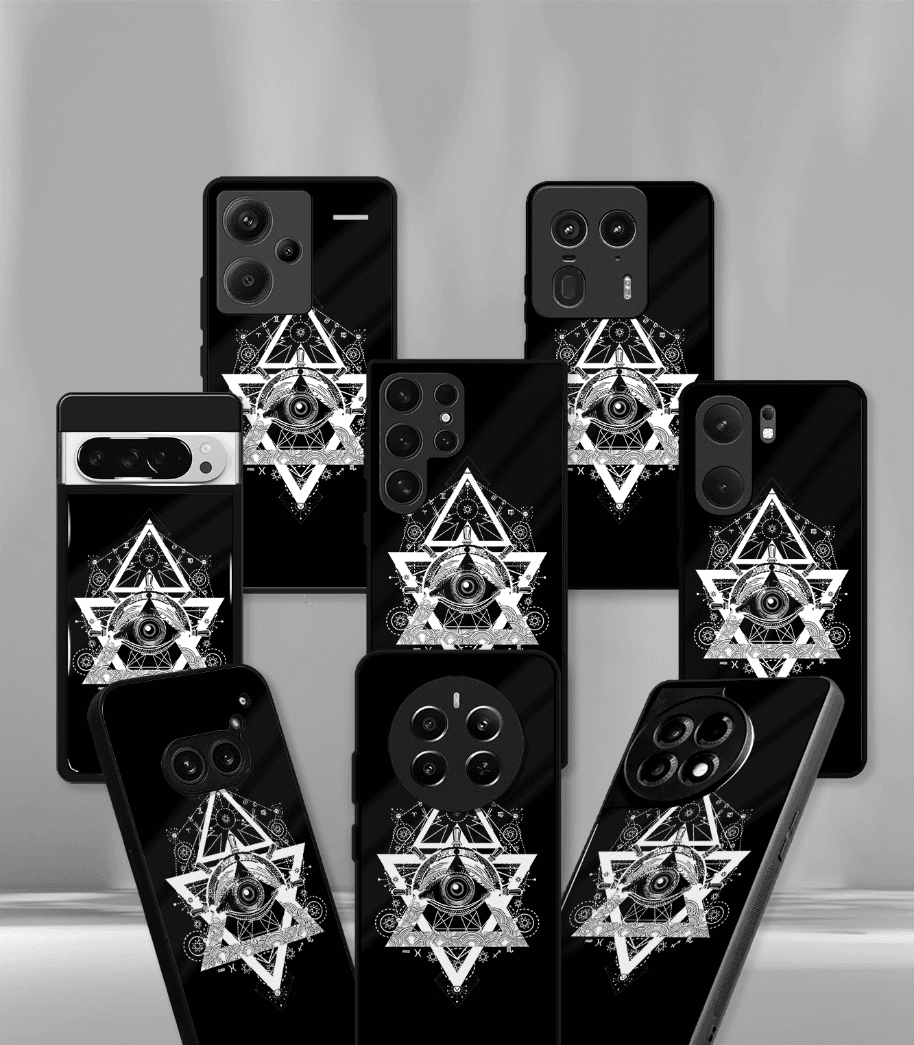 illuminati psych trippy premium glossy case.