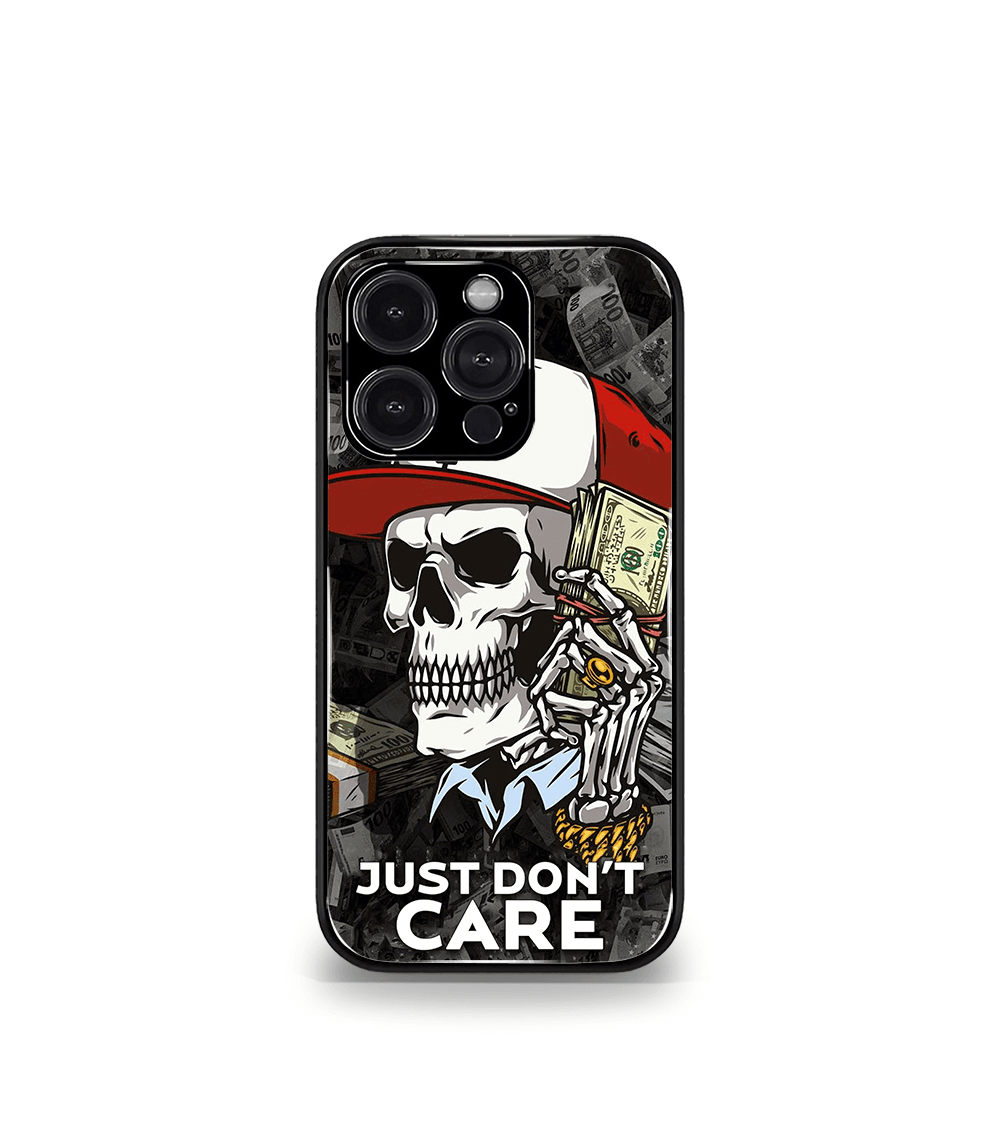 just don’t care psych trippy premium glossy case.