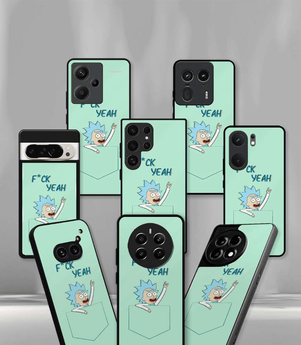 fuck yeah morty psych trippy premium glossy case.