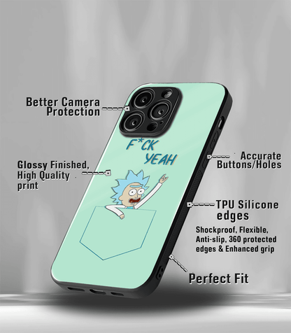 Fuck Yeah Morty Psych Trippy Premium Glossy Case.