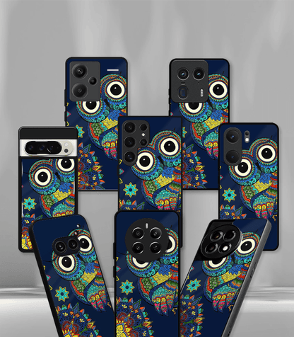 Psych Trippy Owl Premium Glossy Case.