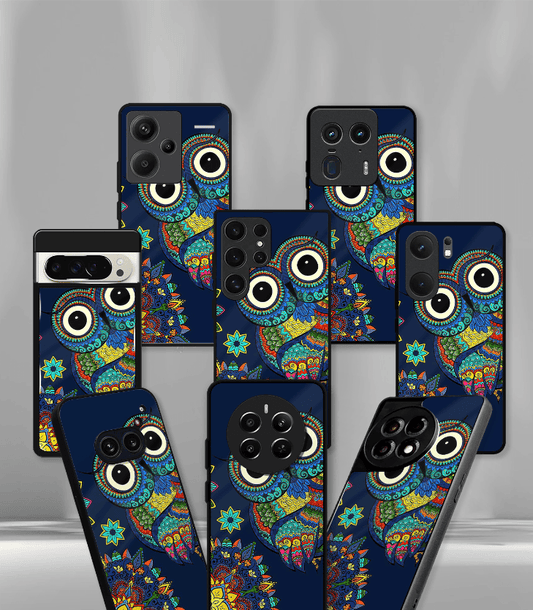 Psych Trippy Owl Premium Glossy Case.