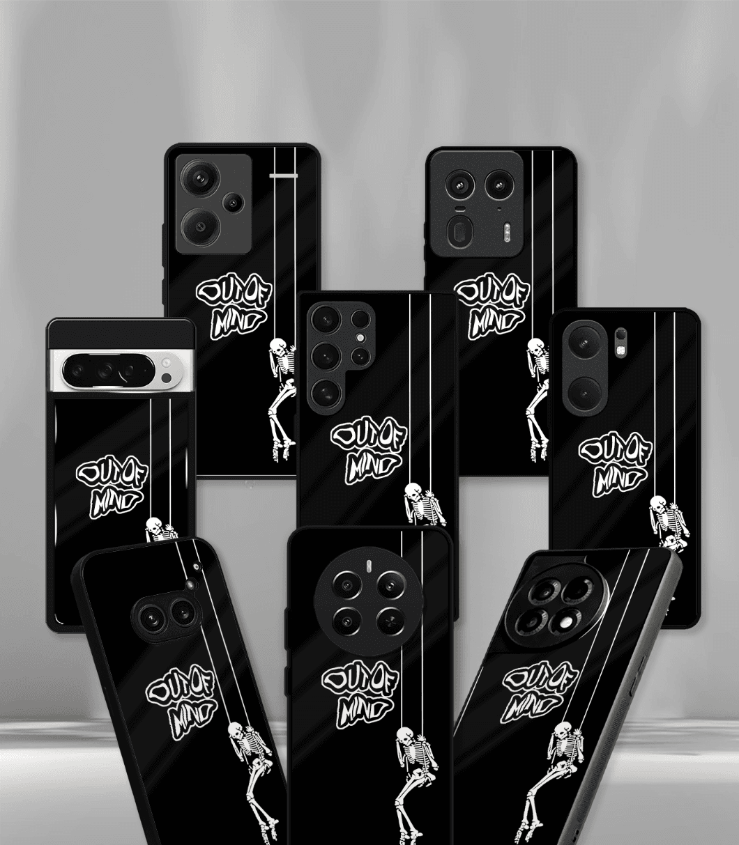 out of mind psych trippy premium glossy case.