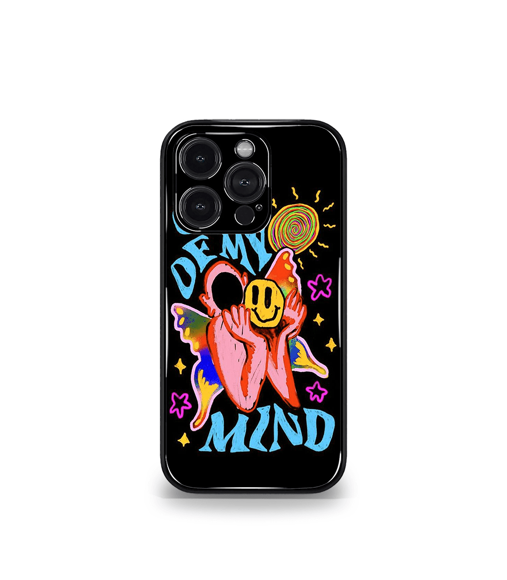 out of my mind psych trippy premium glossy case.