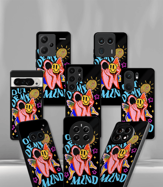 Out Of My Mind Psych Trippy Premium Glossy Case.