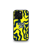 Out Of Mind Yellow Psych Trippy Premium Glossy Case.