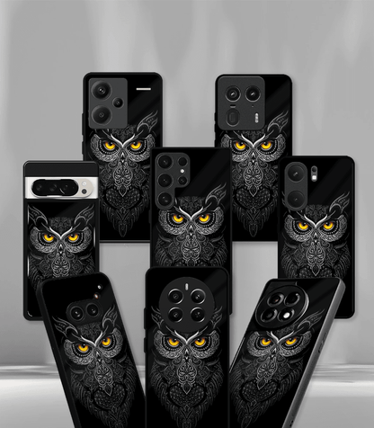 Trippy owl Premium Glossy Case.