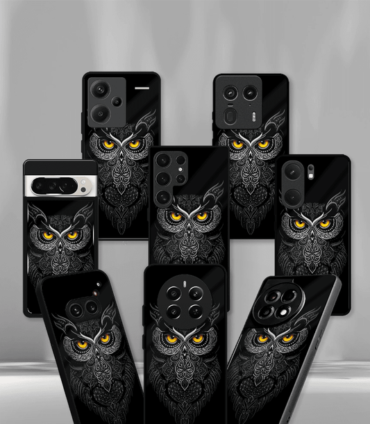 Trippy owl Premium Glossy Case.