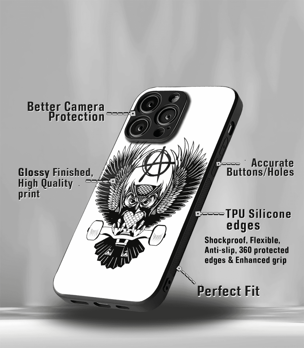 psych trippy premium glossy case compatible for every phone models.