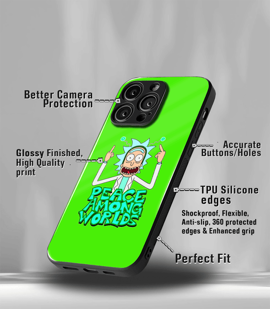 Peace among World Psych Trippy Premium Glossy Case.