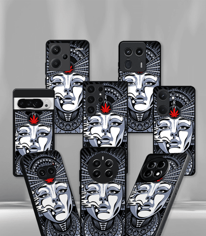 Smokie Face Psych Trippy Premium Glossy Case.