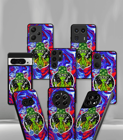 Smokie Alien Psych Trippy Premium Glossy Case.