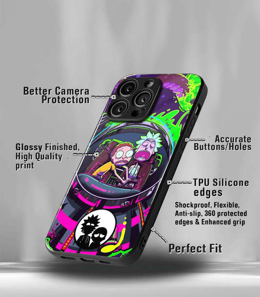 Rick & Morty Psych Trippy Premium Glossy Case.