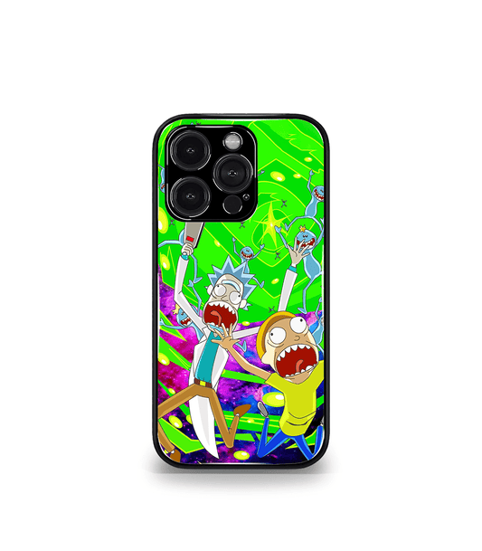 Green Rick & Morty Psych Trippy Premium Glossy Case.