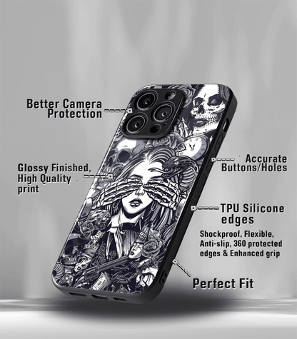 Psych Trippy Premium Glossy Case compatible for every phone models.
