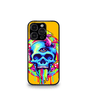 Orange Skull Psych Trippy Premium Glossy Case.