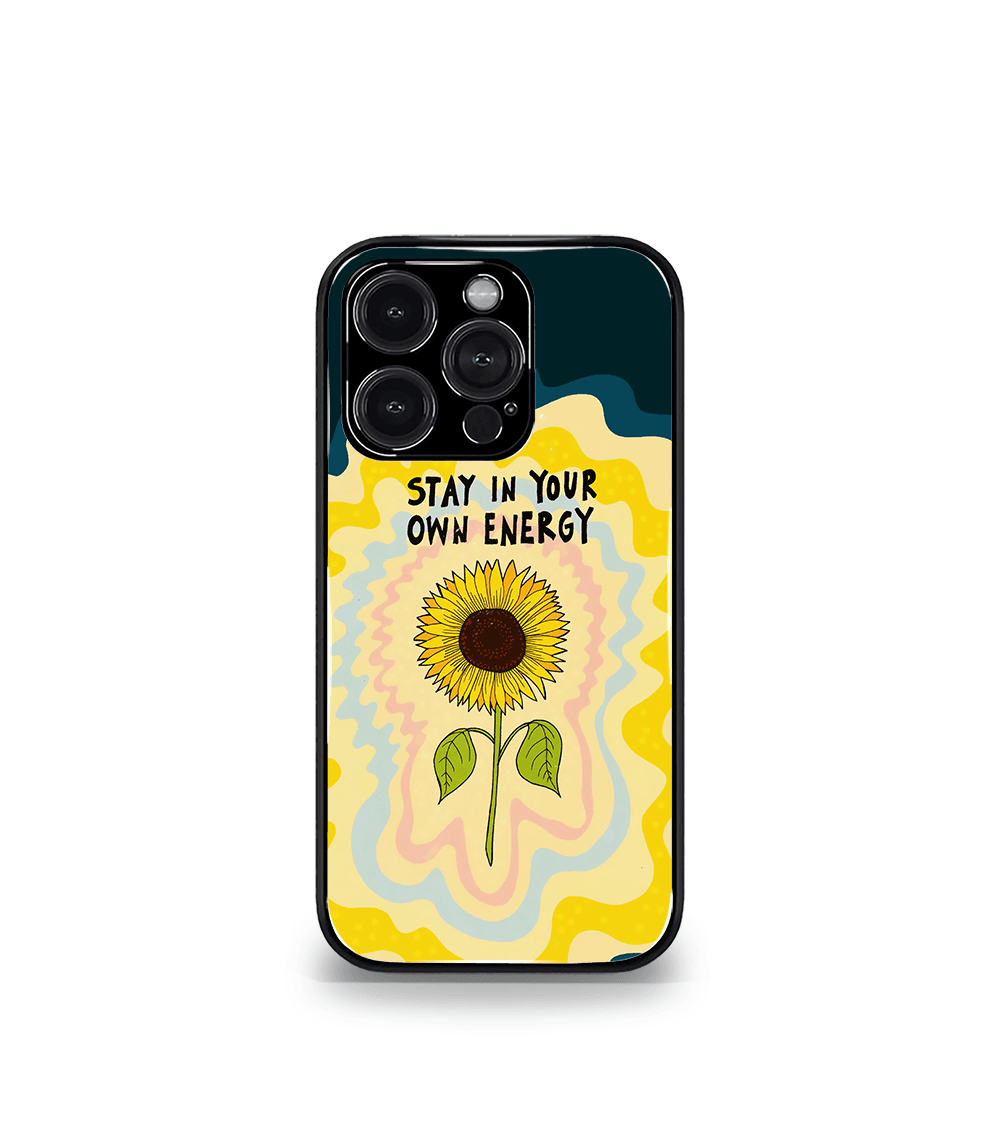 stay in your own energy psych trippy premium glossy case.