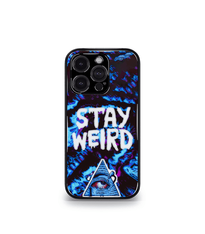 Stay Weird Psych Trippy Premium Glossy Case.