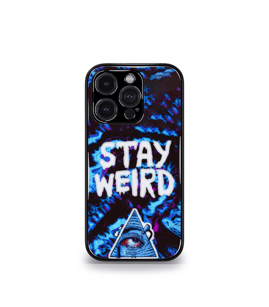 Stay Weird Psych Trippy Premium Glossy Case.