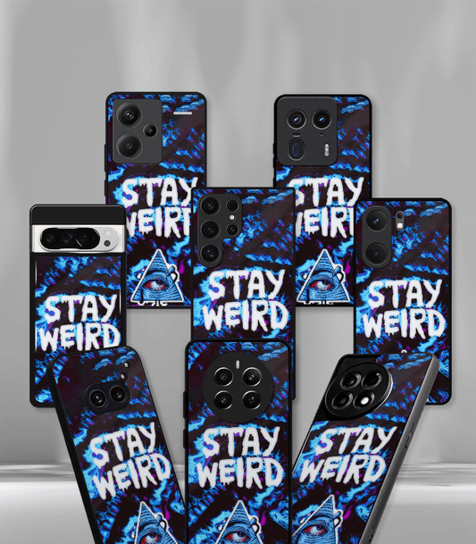 Stay Weird Psych Trippy Premium Glossy Case.