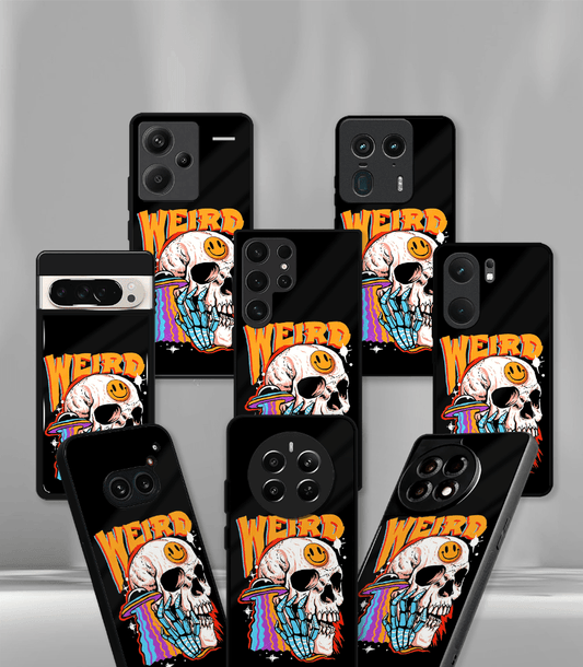 Weird Skull Psych Trippy Premium Glossy Case.