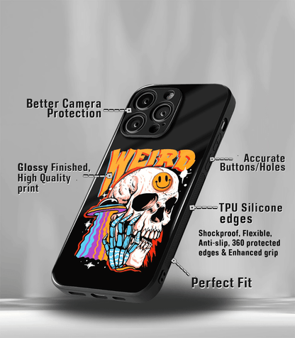 Weird Skull Psych Trippy Premium Glossy Case.