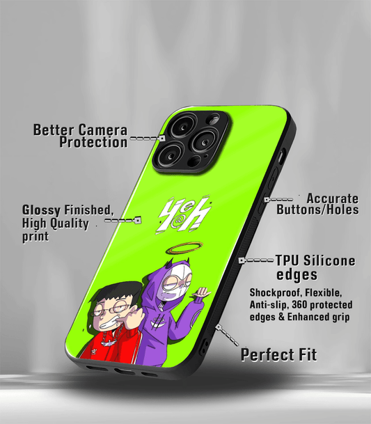 Yeh Green Psych Trippy Premium Glossy Case.