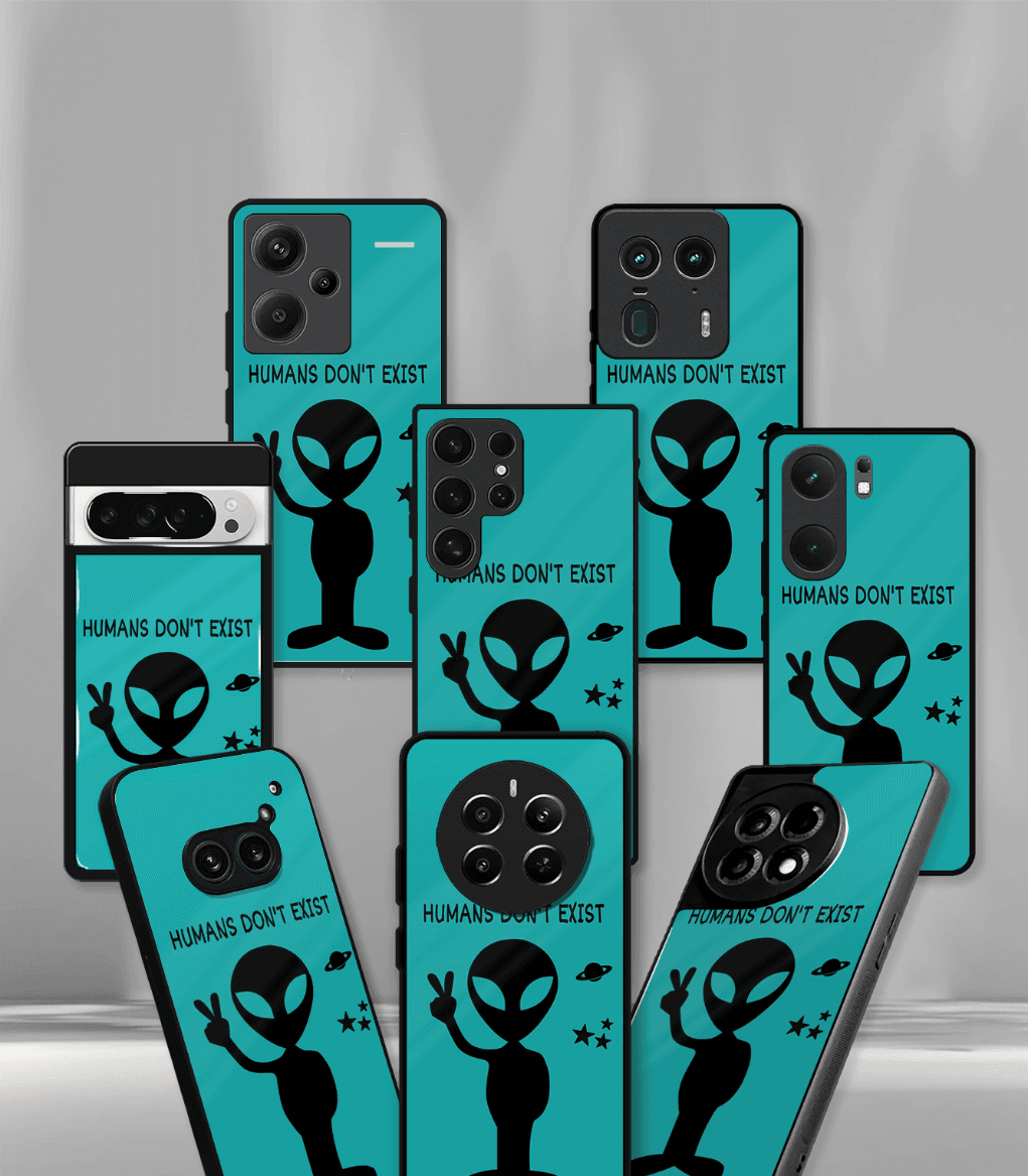 humans don’t exist psych trippy premium glossy case.