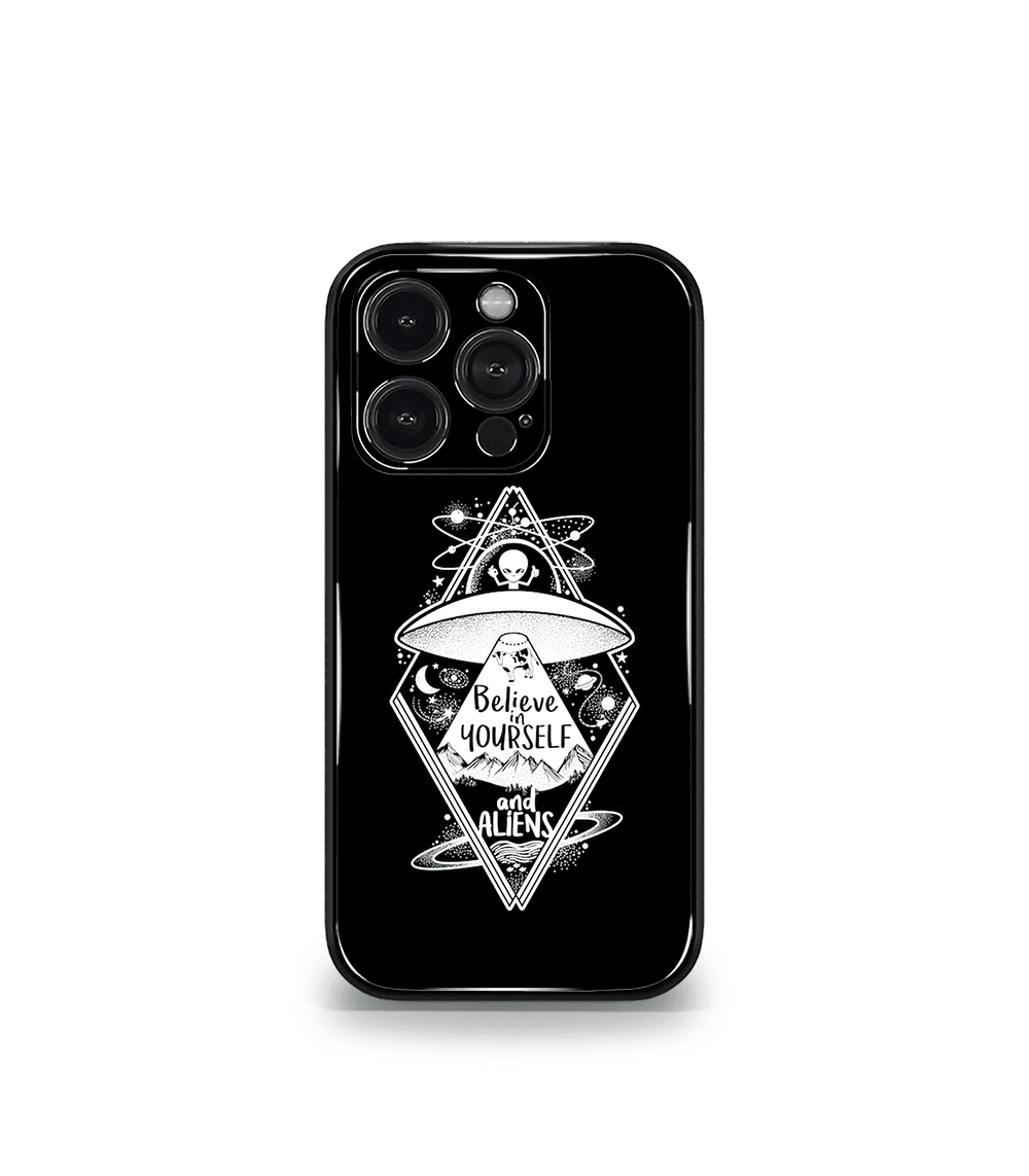 believe in yourself psych trippy premium glossy case.
