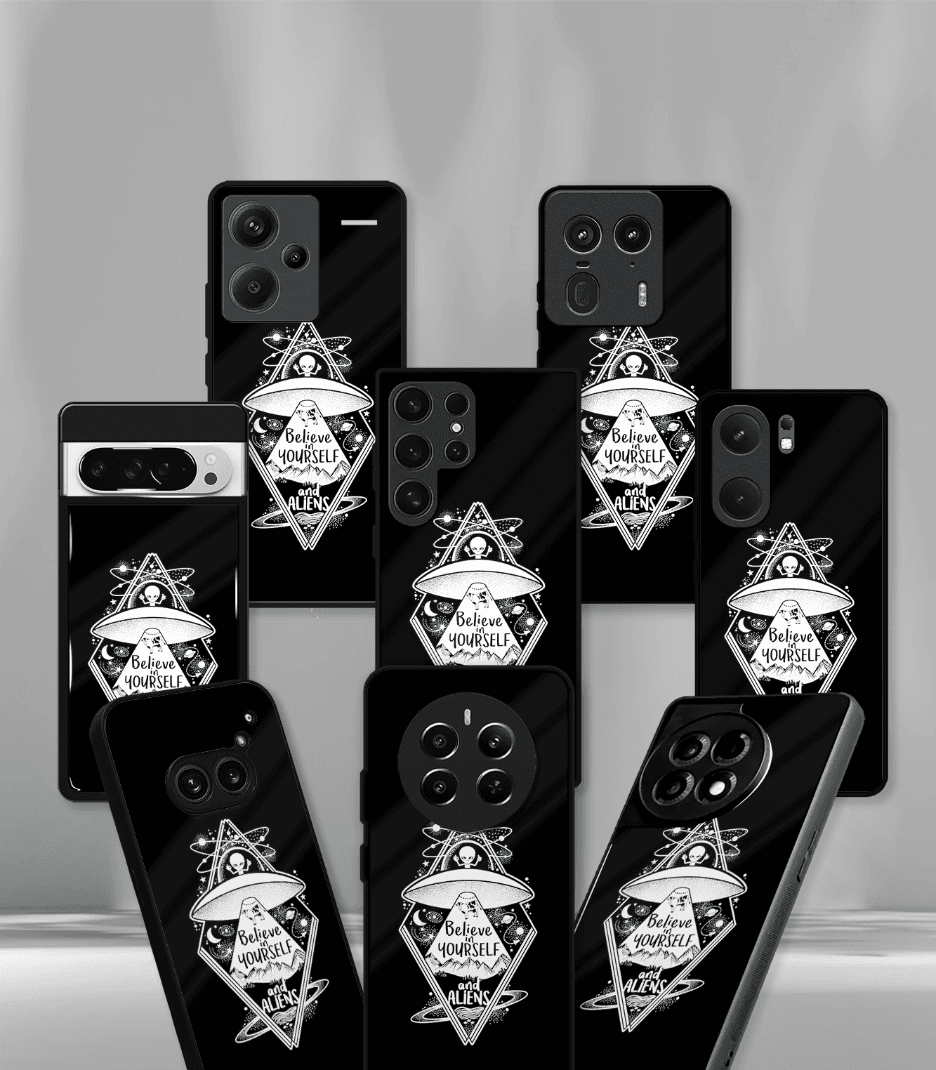 believe in yourself psych trippy premium glossy case.