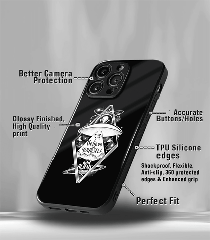 Believe in Yourself Psych Trippy Premium Glossy Case.