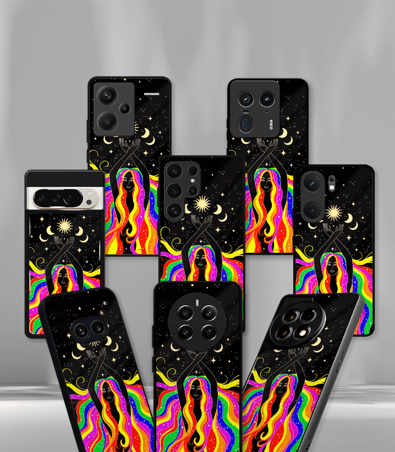 dancing goddes psych trippy premium glossy case.