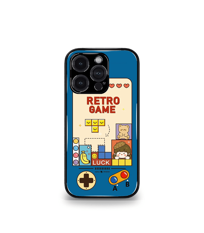 retro game premium glossy phone case