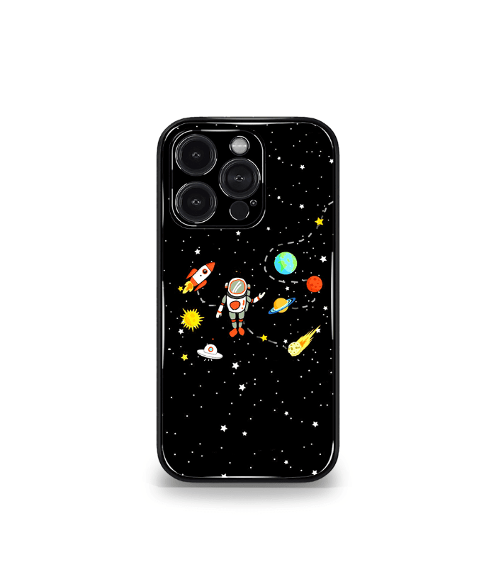 astronaut premium glossy phone case.