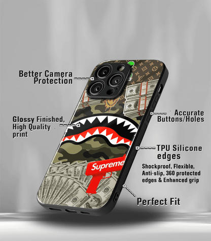 Supreme Dollars Premium Glossy Phone Case