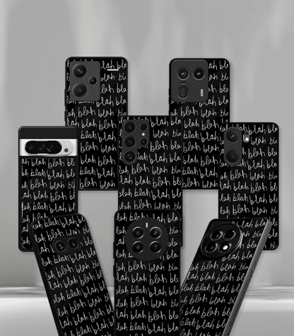 Blah Blah Patternic Premium Glossy Phone Case