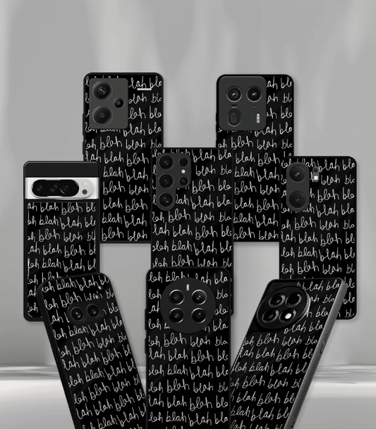 Blah Blah Patternic Premium Glossy Phone Case