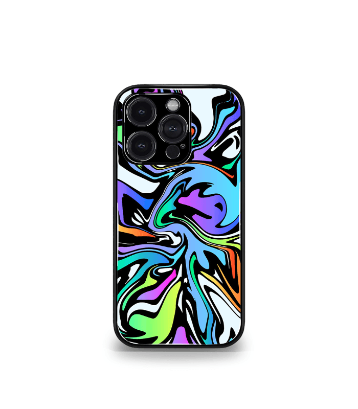 water color patternic premium glossy phone case